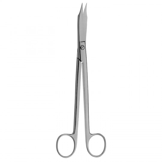 Martin Cartilage Scissors, 8" (20.3 Cm), 2 Serrated Blades, Curved